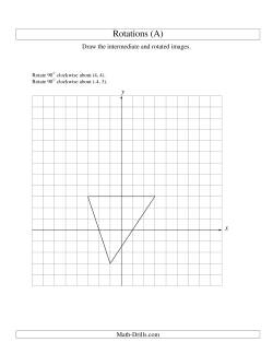 Two-Step Rotation of 3 Vertices around Any Point