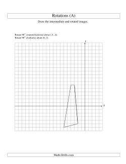 Two-Step Rotation of 4 Vertices around Any Point