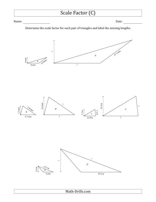 determine-the-scale-factor-between-two-triangles-and-determine-the-missing-lengths-whole-number