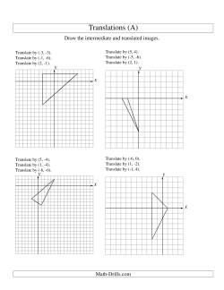 Three-Step Translation of 3 Vertices up to 6 Units