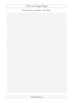 0.25 cm Graph Paper with Grey Lines (A4 Size)