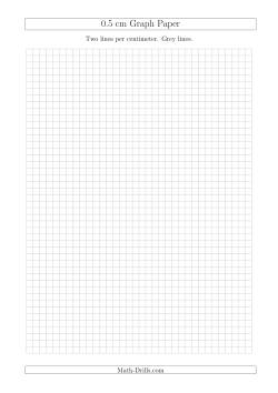 0.5 cm Graph Paper with Grey Lines (A4 Size)