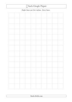 5/8 Inch Graph Paper with Grey Lines (A4 Size)