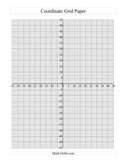 Coordinate Grid Paper (C) Graph Paper