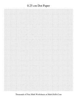 0.25 cm Metric Dot Paper (Black)