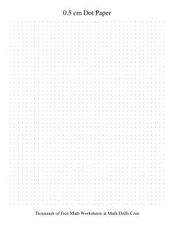 0.5 cm Metric Dot Paper (Grey)