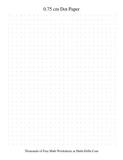 0.75 cm Metric Dot Paper (Grey)