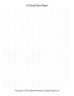 4 Dots per Inch Dot Paper (Grey)