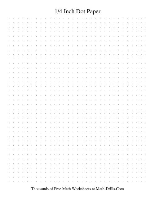 The 4 Dots per Inch Dot Paper (Grey) Math Worksheet