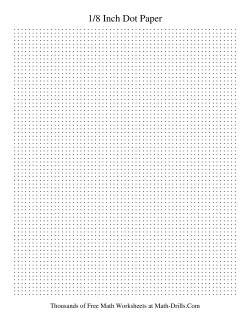 8 Dots per Inch Dot Paper (Black)