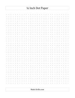 1/4 Inch Dot Paper