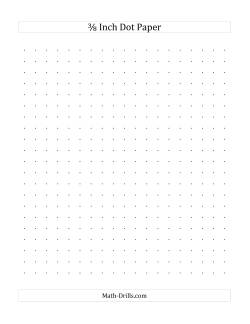 3/8 Inch Dot Paper