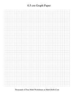 0.5 cm Metric Graph Paper (Black)