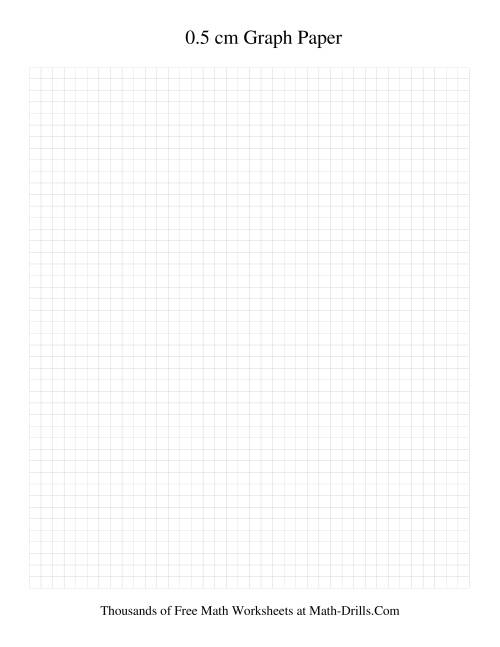 The 0.5 cm Metric Graph Paper (Grey) Math Worksheet