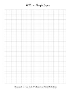 0.75 cm Metric Graph Paper (Black)