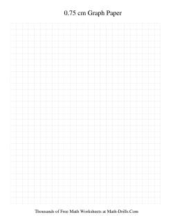 0.75 cm Metric Graph Paper (Grey)