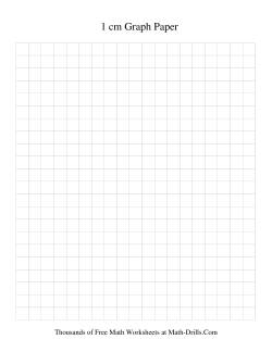 1 cm Metric Graph Paper (Black)