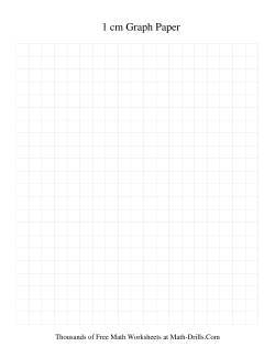 1 cm Metric Graph Paper (Grey)