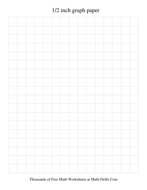 The 2 Units per Inch Graph Paper (Black) Math Worksheet