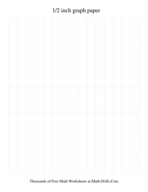 The 2 Units per Inch Graph Paper (Grey) Math Worksheet