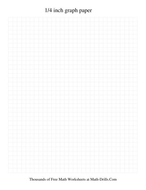 The 4 Units per Inch Graph Paper (Grey) Math Worksheet