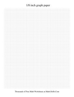 8 Units per Inch Graph Paper (Black)