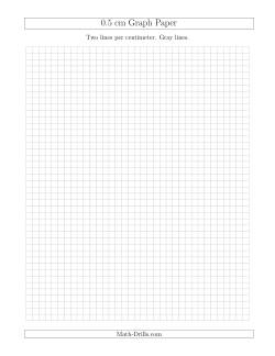 0.5 cm Graph Paper with Gray Lines