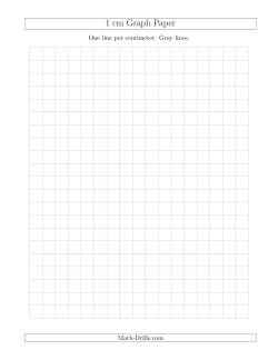 1 cm Graph Paper with Gray Lines