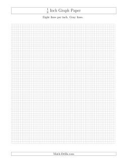 1/8 Inch Graph Paper with Gray Lines