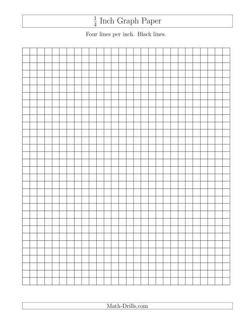Graph Paper 1/4 Inch Printable