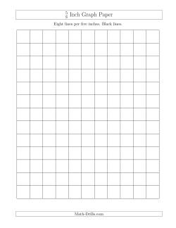 5/8 Inch Graph Paper with Black Lines