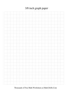 3/8 Inch Graph Paper (Black)