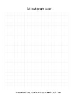 3/8 Inch Graph Paper (Grey)