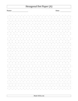 0.5 cm Hexagonal Dot Paper