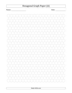 0.5 cm Hexagonal Graph Paper