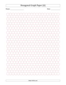 1 cm Hexagonal Dot Paper