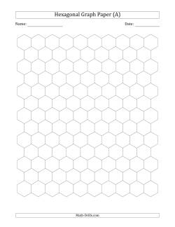 1 cm Hexagonal Graph Paper