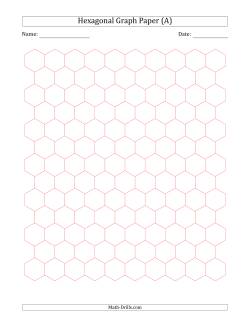 1 cm Hexagonal Graph Paper