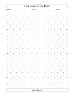 Isometric Dots Graph Paper - Free to Print