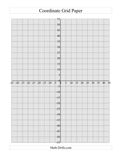 Coordinate Grid Paper Fine Grid C 