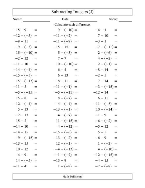 subtracting-integers-from-15-to-15-negative-numbers-in