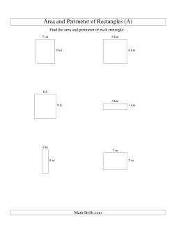 perimeter of a rectangle worksheet