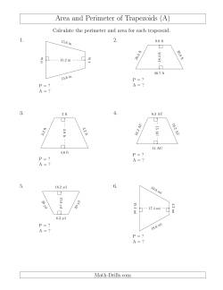 Calculating the Perimeter and Area of Isosceles Trapezoids