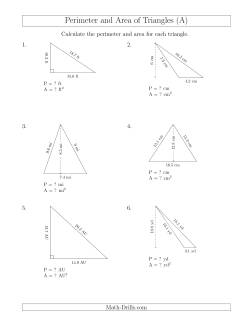 Calculating the Perimeter and Area of Triangles