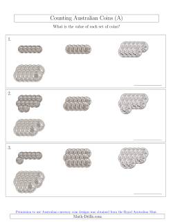 Counting Australian Coins (No Dollar Coins) Sorted Version