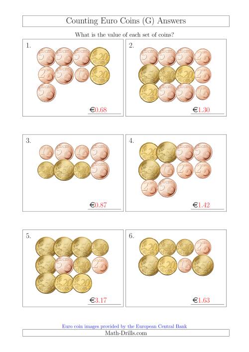 counting euro coins without 1 or 2 euro coins g