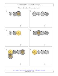 Counting Small Collections of Canadian Coins