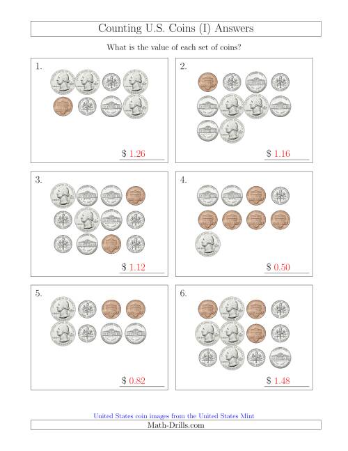 Counting U.S. Coins (I)