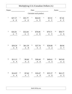 Money Worksheets