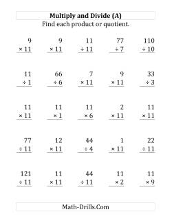 Multiplying and Dividing by 11